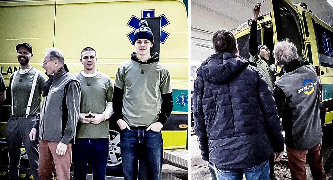 Featured image for “Yrkesgymnasiets elever reparerar ambulanser till Ukraina”